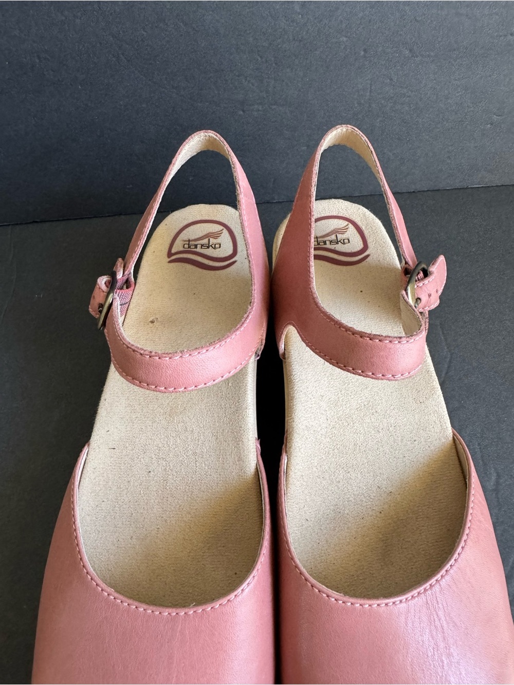 Dansko Sam Clogs Petal Pink Leather Comfort Shoes Womens 42 EUC - Picture 6 of 12